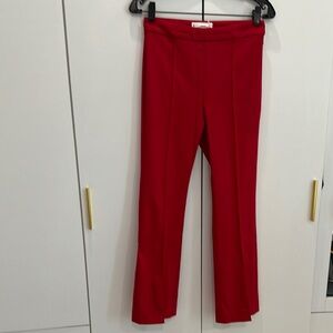 MANGO Flare Crop Pants in Red Women’s Size 2 NWT
